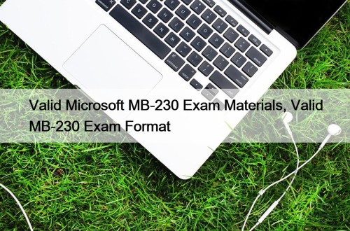 Valid Microsoft MB-230 Exam Materials, Valid MB-230 Exam ...